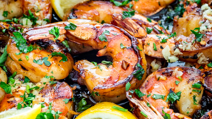 Honey-Garlic Caribbean Shrimp with Coconut Rice